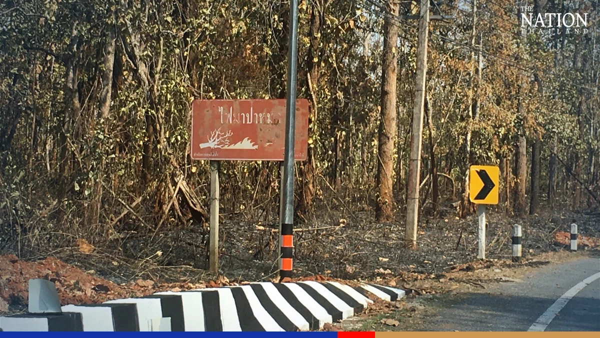 Crop stubble burning sparks fires in Mae Hong Son