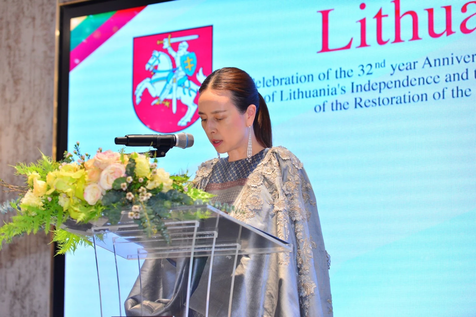 Honorary consul Nualphan Lamsam celebrates 32nd anniversary of Lithuania’s independence