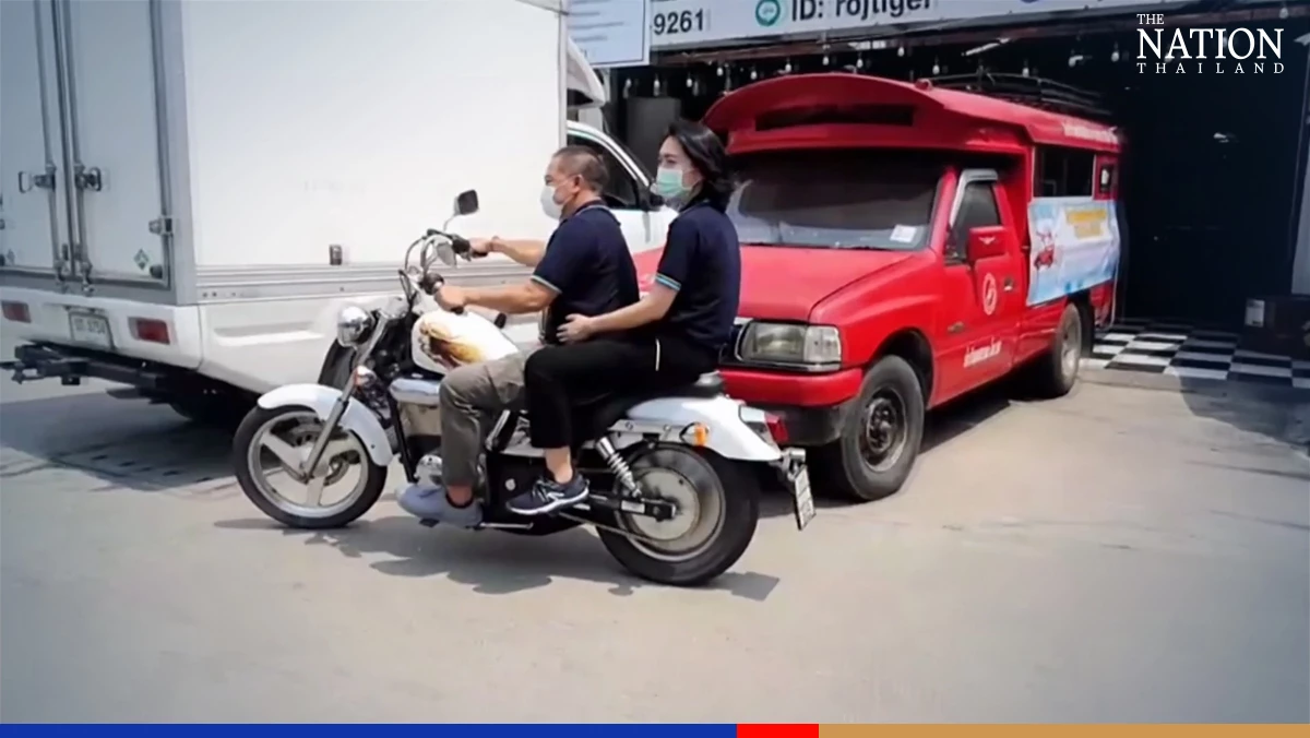 Chiang Mai man capitalises on EV trend by modifying old cars, bikes