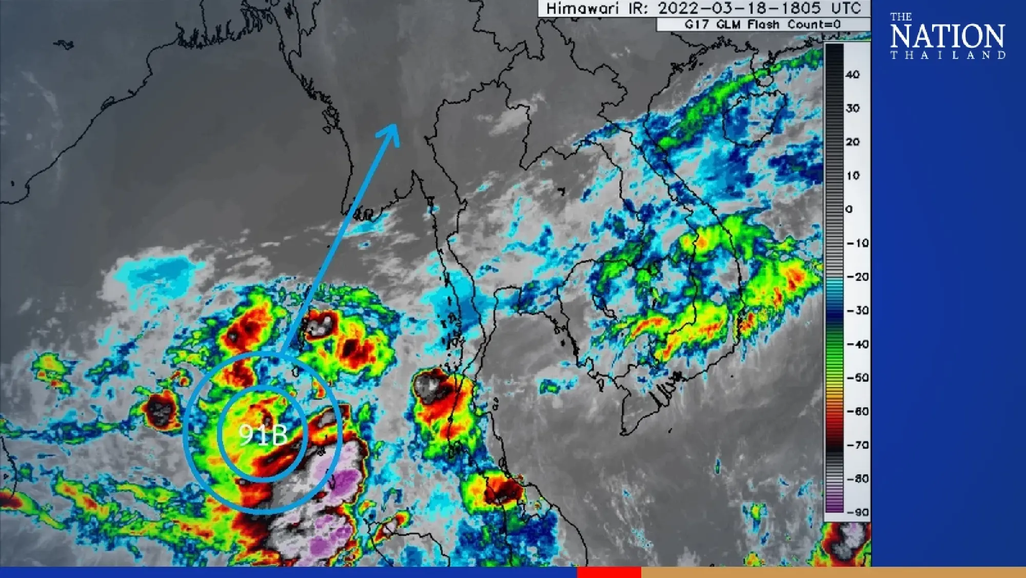 Warning of possible cyclone brewing in the Bay of Bengal