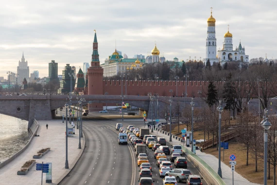 Photo taken on March 10, 2022 shows the Kremlin in Moscow, Russia.  (Xinhua/Bai Xueqi)