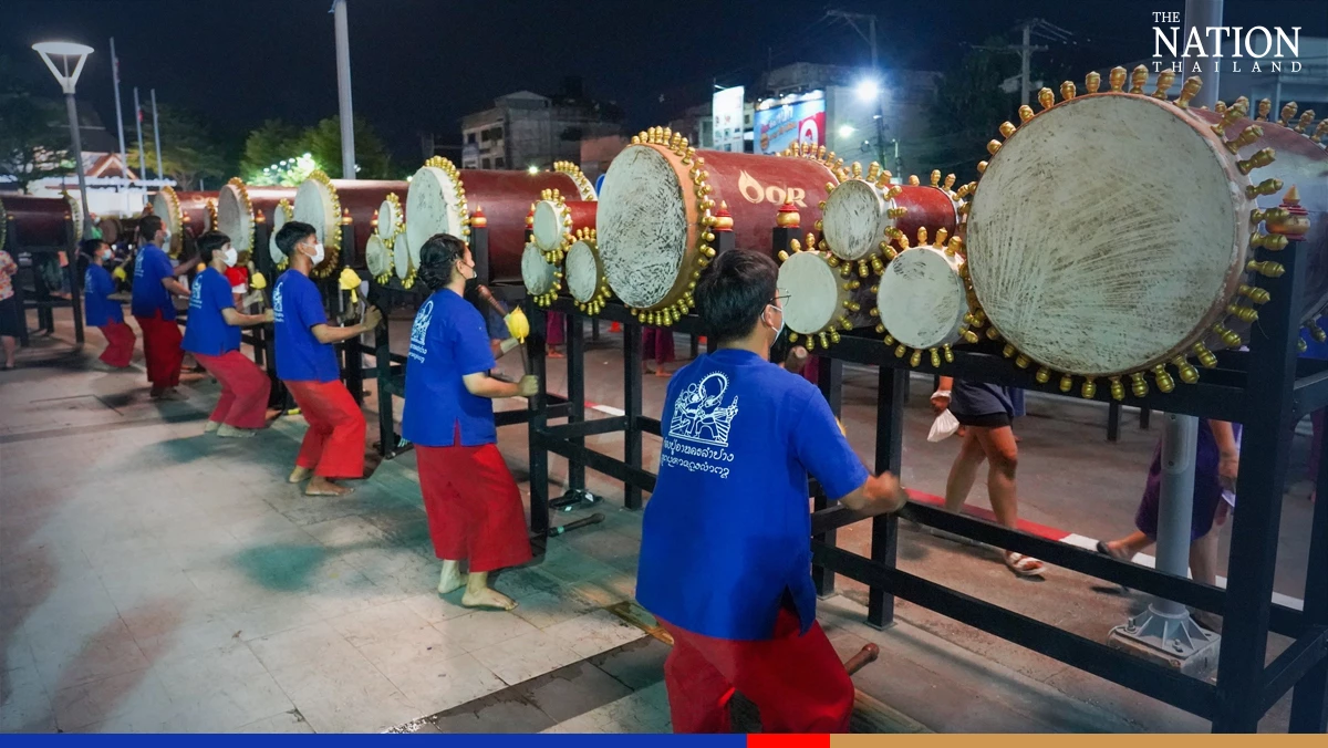 OR taps oil barrels for sacred rhythms, community aid in Lampang