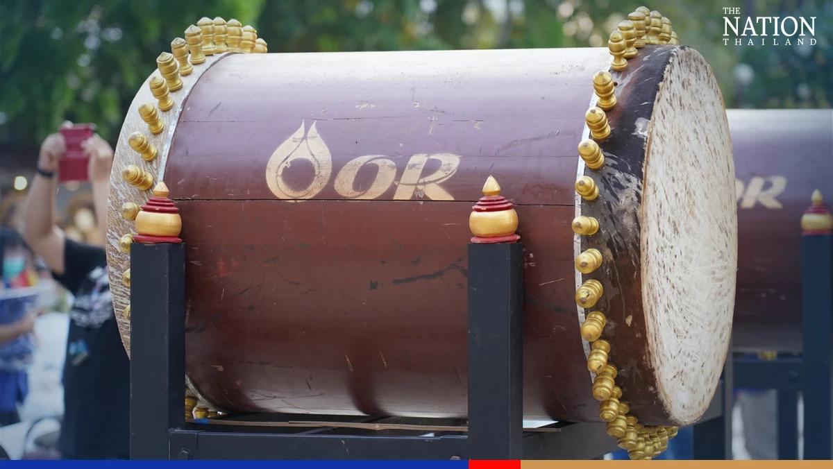 OR taps oil barrels for sacred rhythms, community aid in Lampang