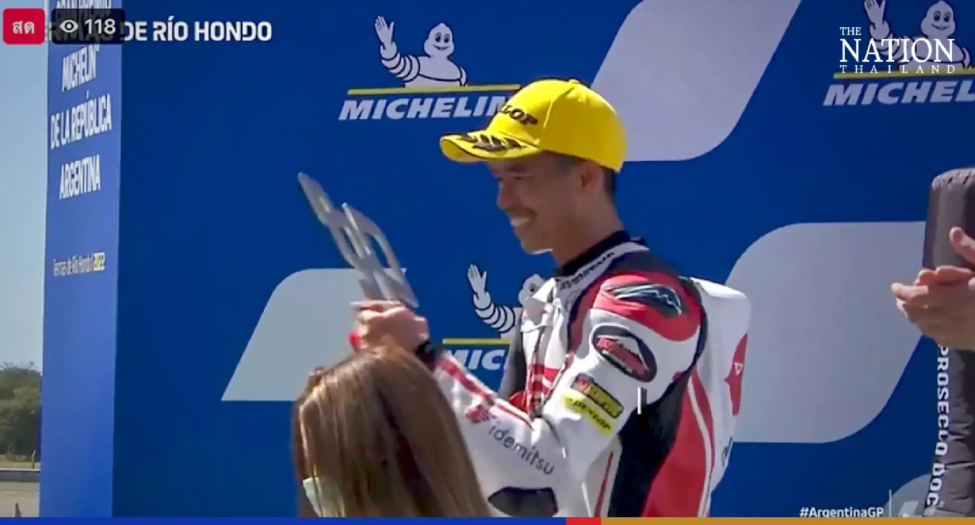 Somkiat follows history-making Moto2 win with 2nd in Argentina