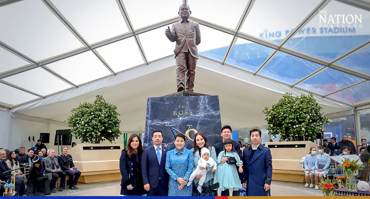 Leicester City honours Vichai's legacy with statue at King Power Stadium