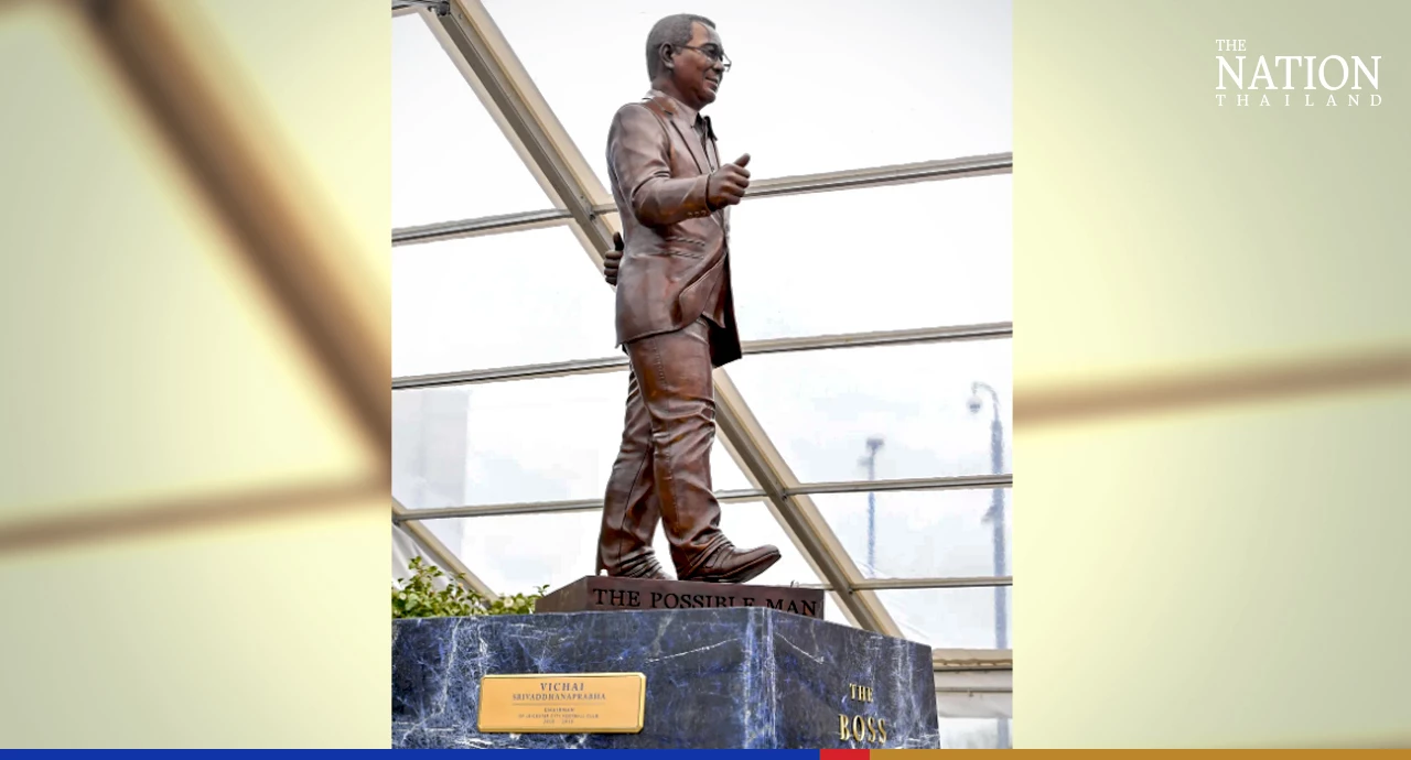 Leicester City honours Vichai's legacy with statue at King Power Stadium