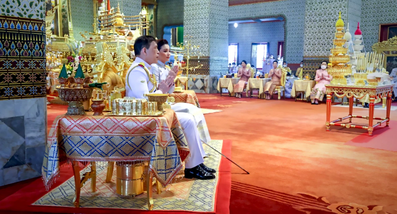 Their Majesties make merit on Coronation Day