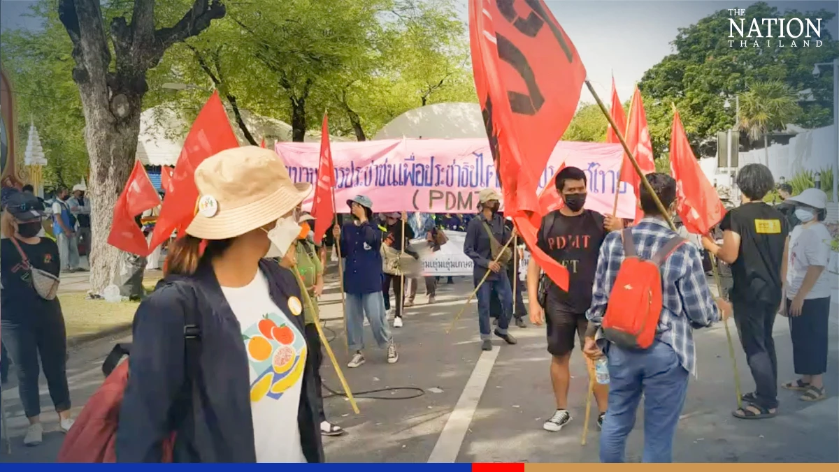 Protesters rally in Bangkok as campaign against NGO law intensifies