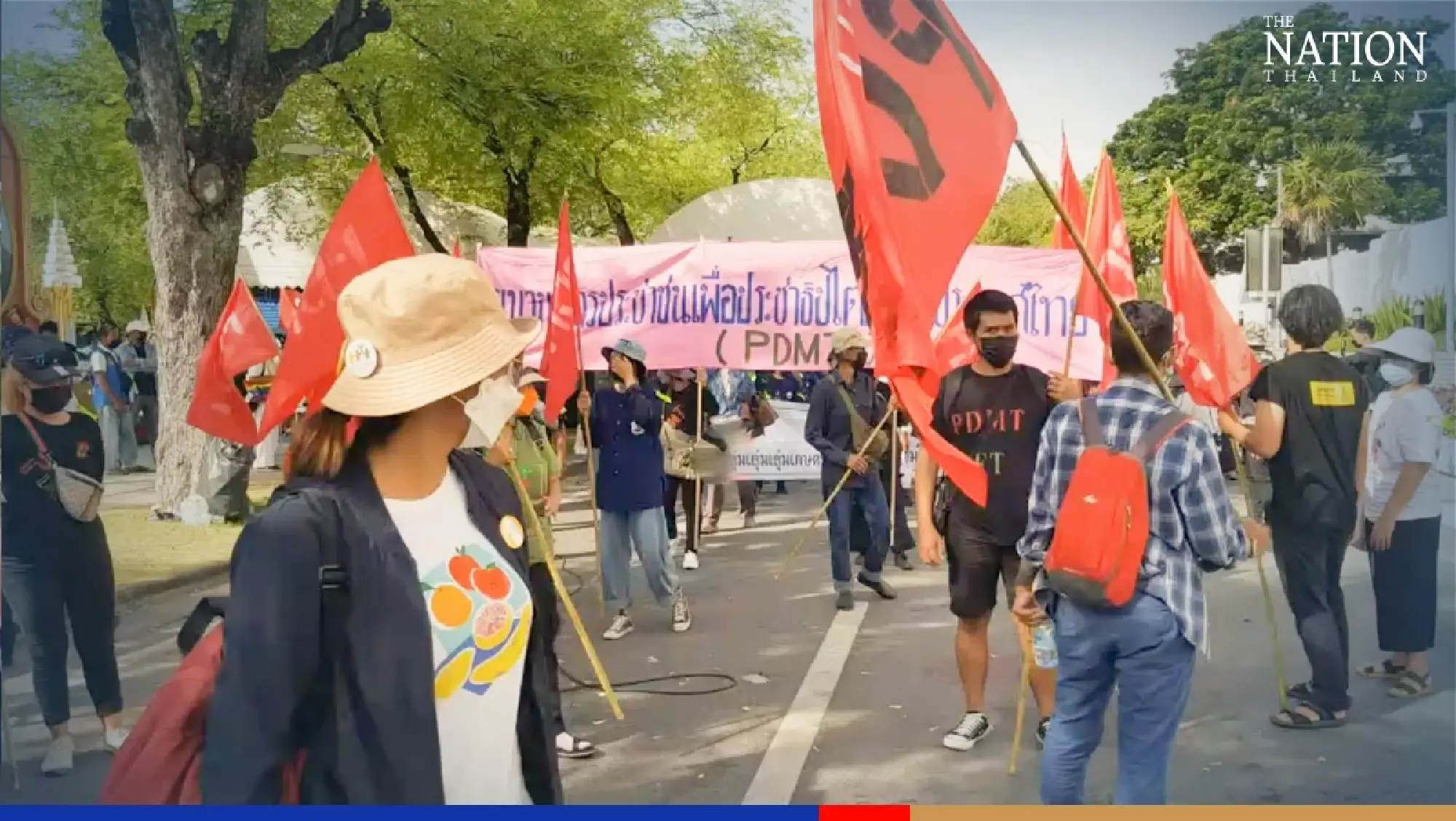 Protesters rally in Bangkok as campaign against NGO law intensifies