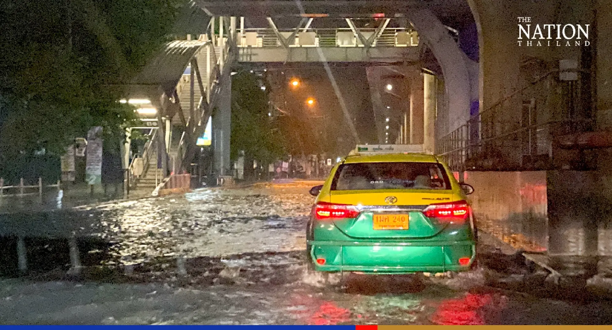 Many Bangkok roads swamped after heavy morning showers