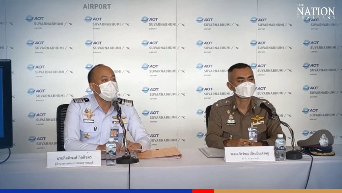 Suvarnabhumi Airport trespasser slapped with 7 charges