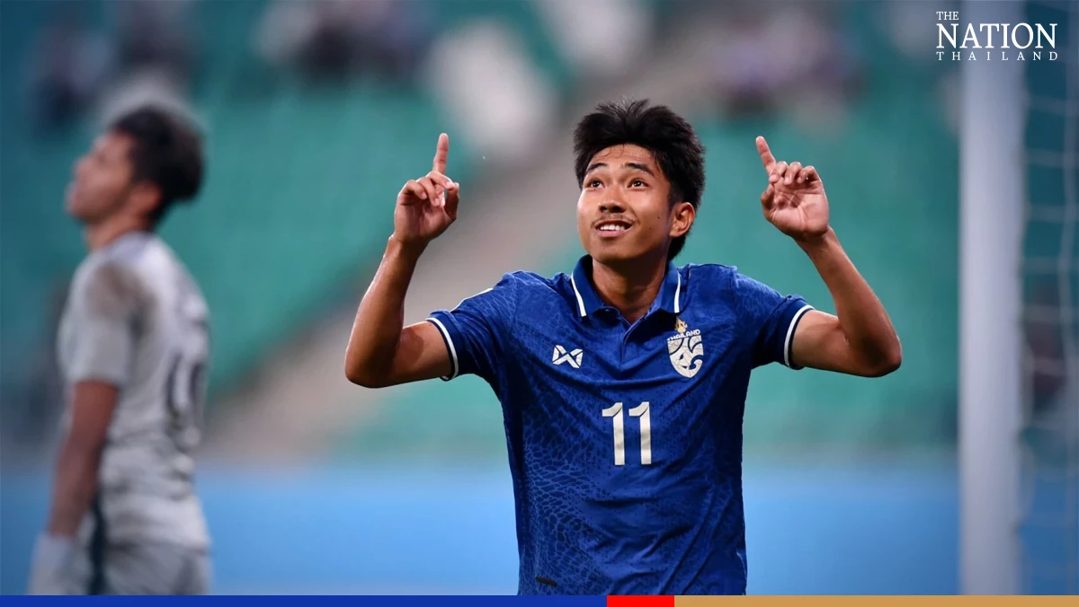 Thais rout Malaysia to top the group in U23 Asia Cup football