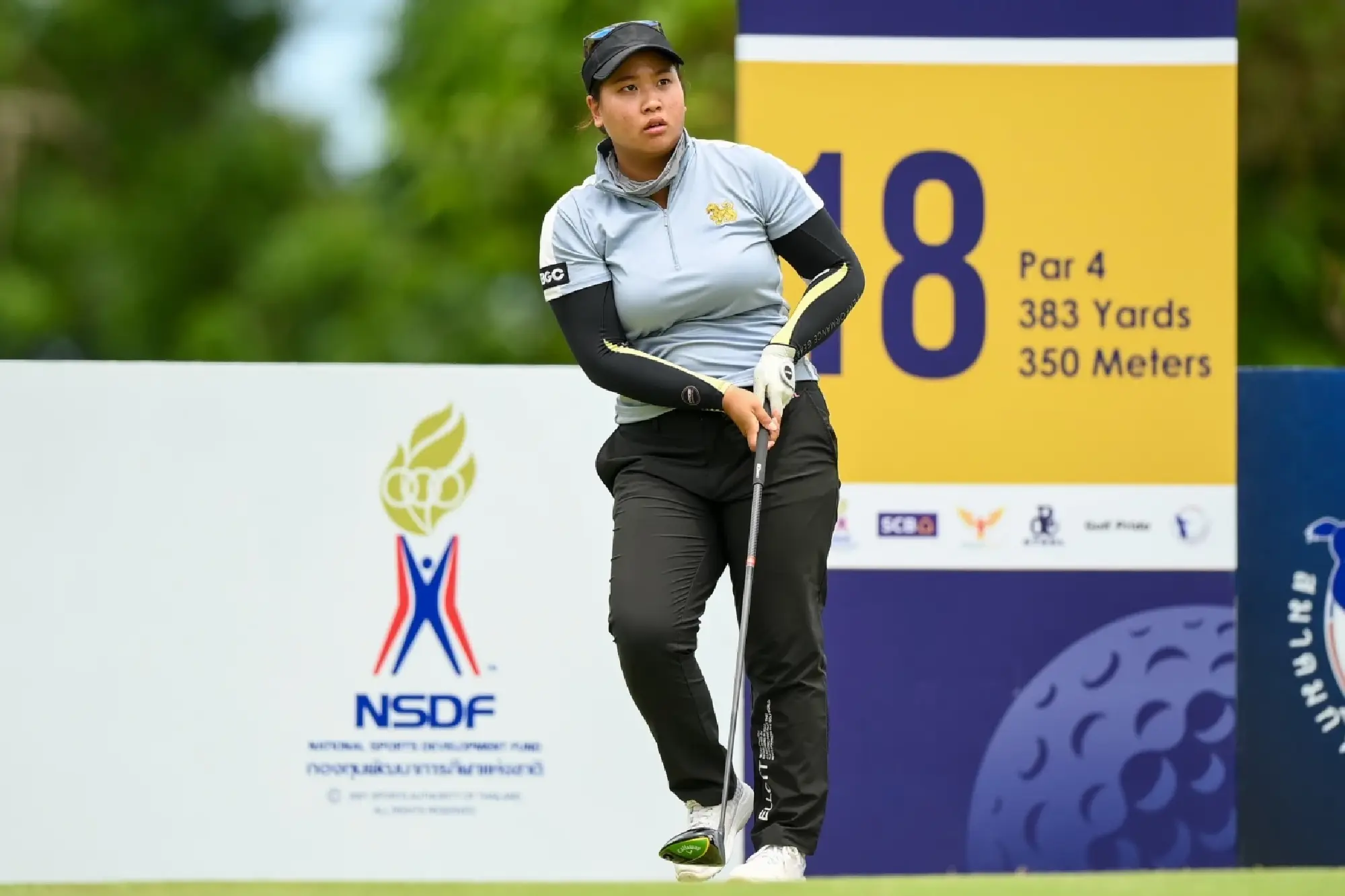 Channettee Shares Clubhouse Lead with Samaporn in Rain-Delayed Thai WPGA Event