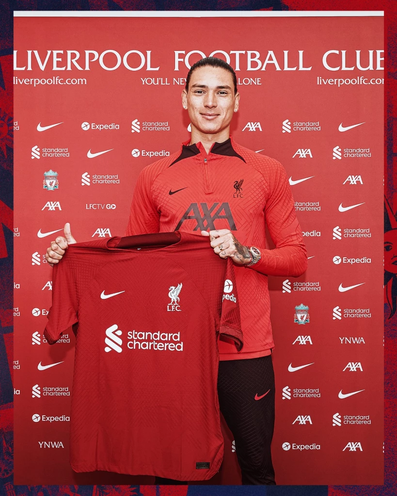 Liverpool FC complete signing of Darwin Nunez