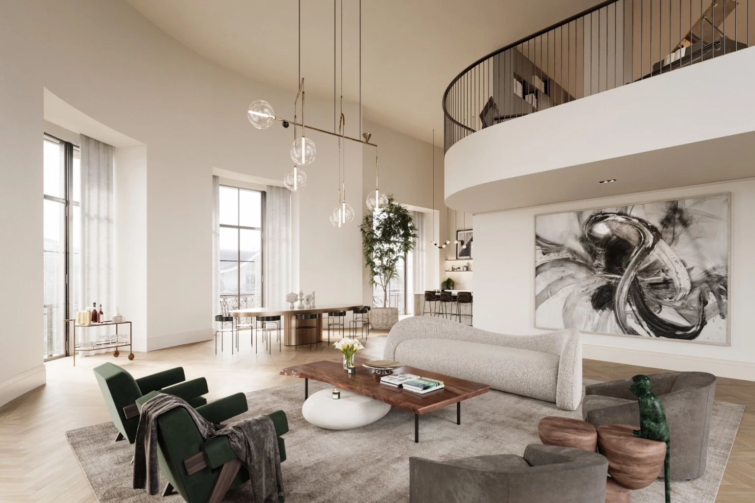 Living room at The Whiteley (image credit: The Whiteley)