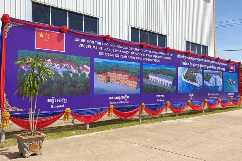 Cambodia starts naval base upgrade project with China's aid