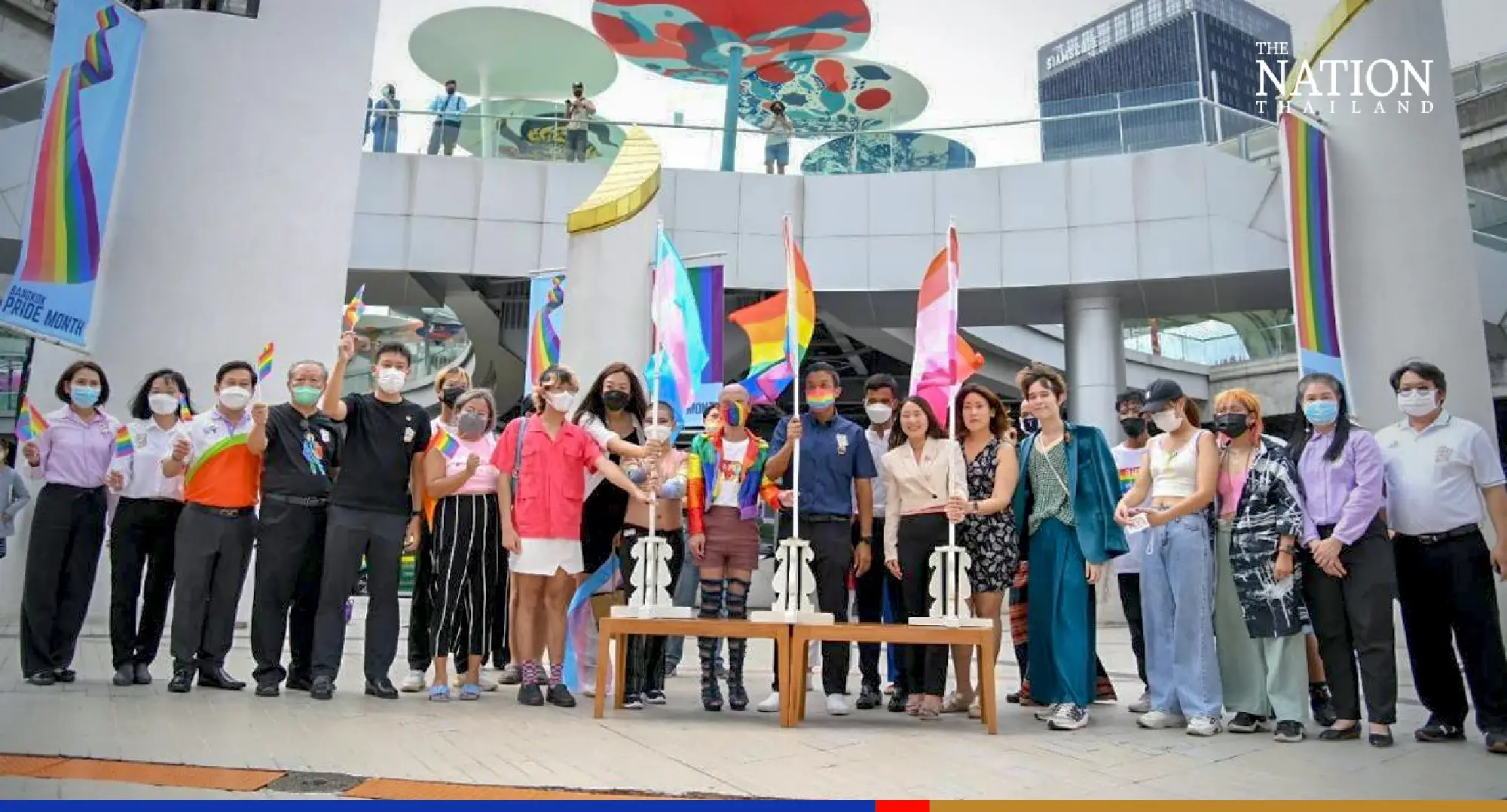 Chadchart pledges equality as he plants rainbow flags for Pride Month