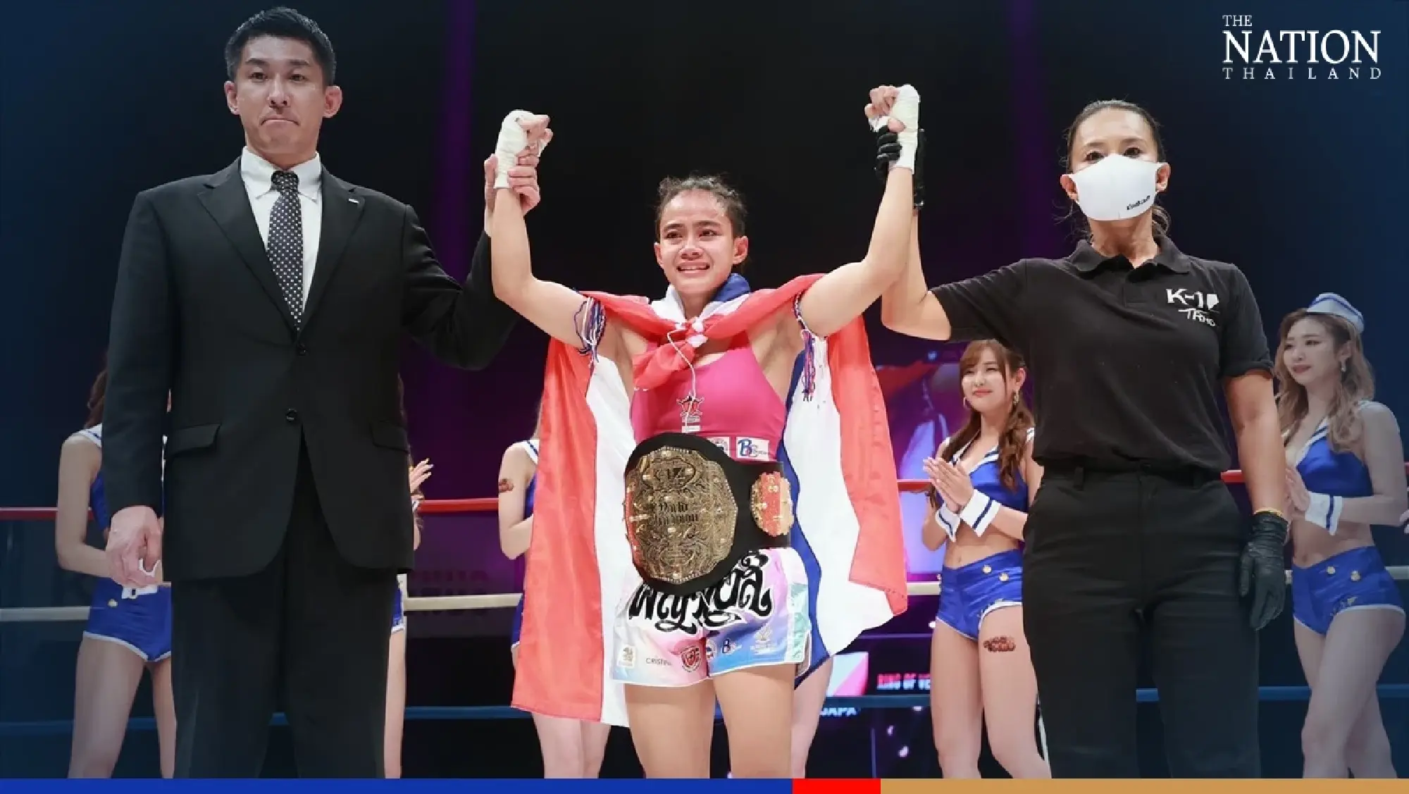 Female boxer Phahahong makes history by winning K-1 title