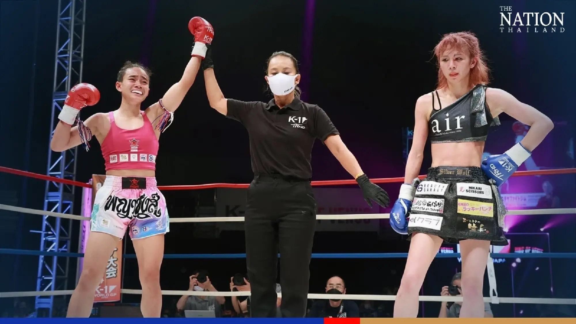 Female boxer Phahahong makes history by winning K-1 title