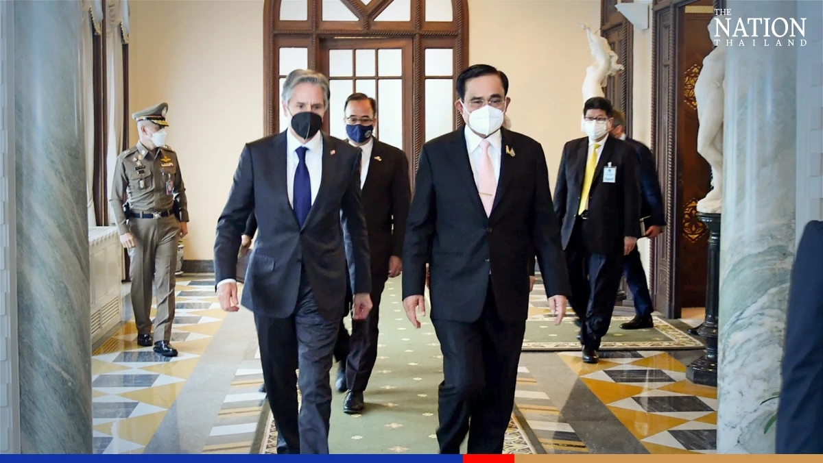 Blinken hints at trafficking report upgrade in talks with Prayut
