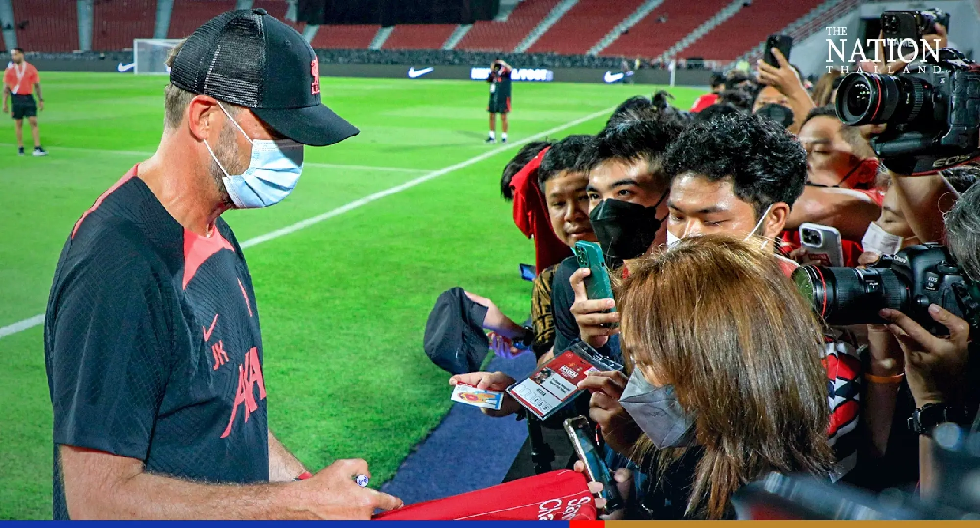 Liverpool hold first public training session in Bangkok