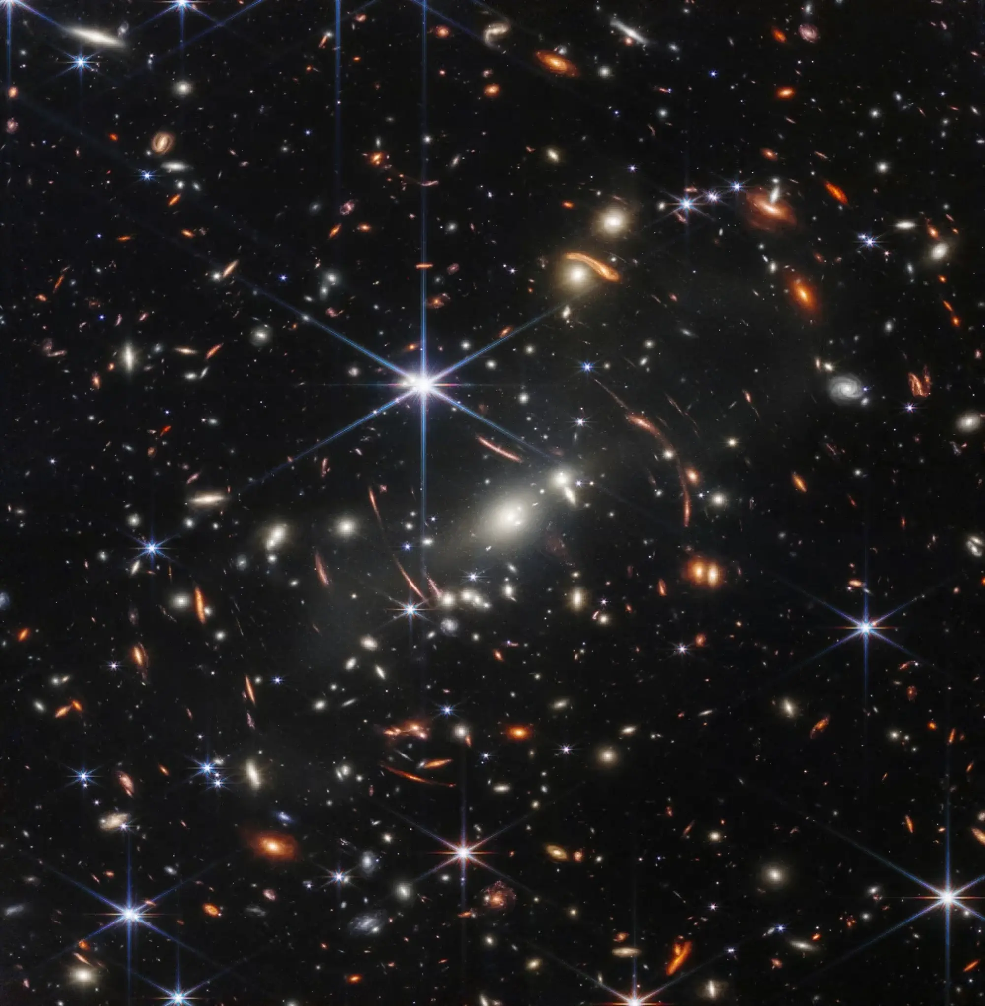 Webb telescope reveals first full-color image of distant galaxies