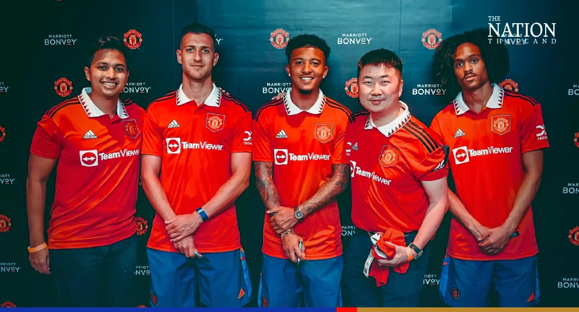 Jadon Sancho slices past Man Utd teammates to win Thai cooking clash