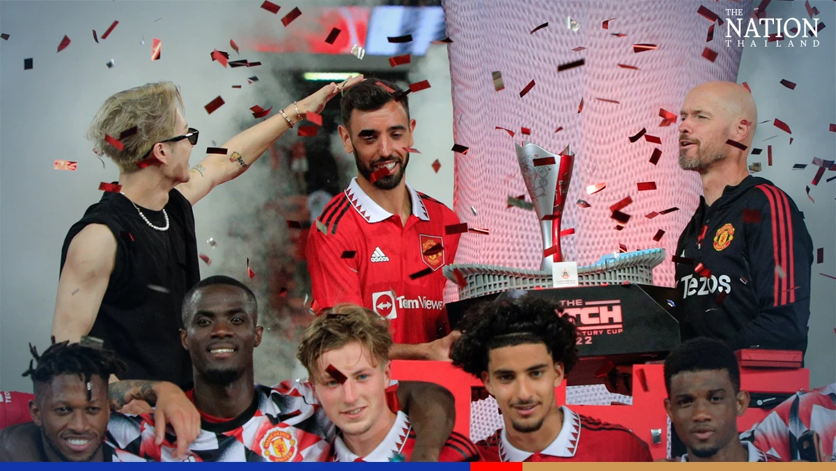 Players thanks Thai fans after Man Utd rout Liverpool