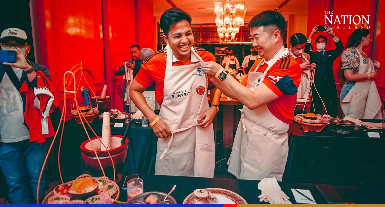 Jadon Sancho slices past Man Utd teammates to win Thai cooking clash