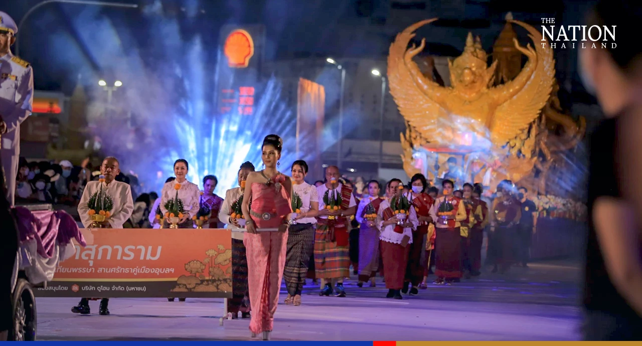 Ubon Ratchathani’s grand candle procession lures thousands of spectators
