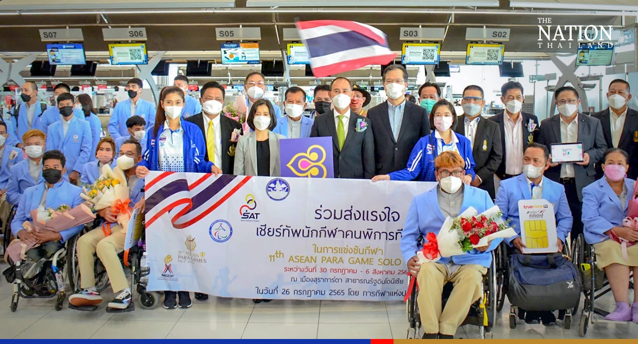 310 Thai athletes leave for Asean Para Games in Indonesia