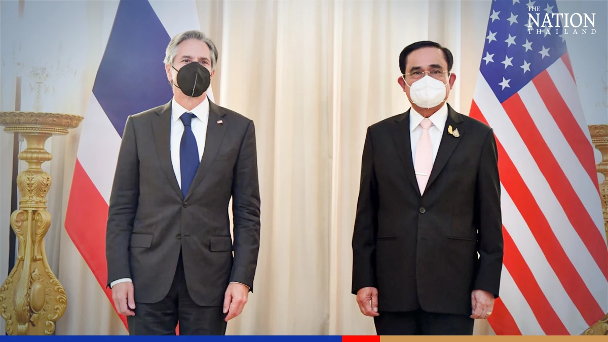Blinken hints at trafficking report upgrade in talks with Prayut