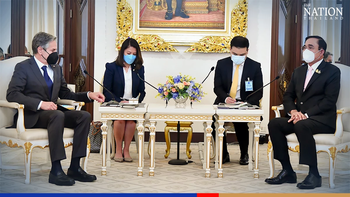 Blinken hints at trafficking report upgrade in talks with Prayut