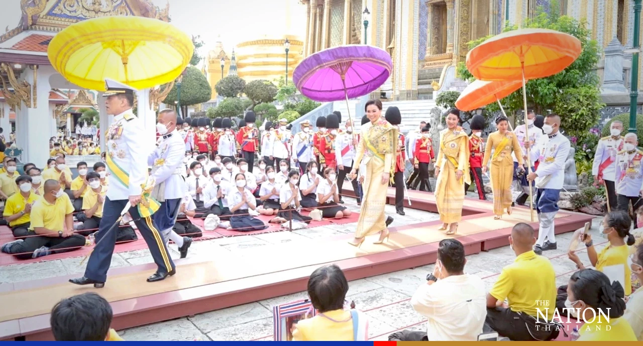His Majesty attends birthday ceremonies in Grand Palace