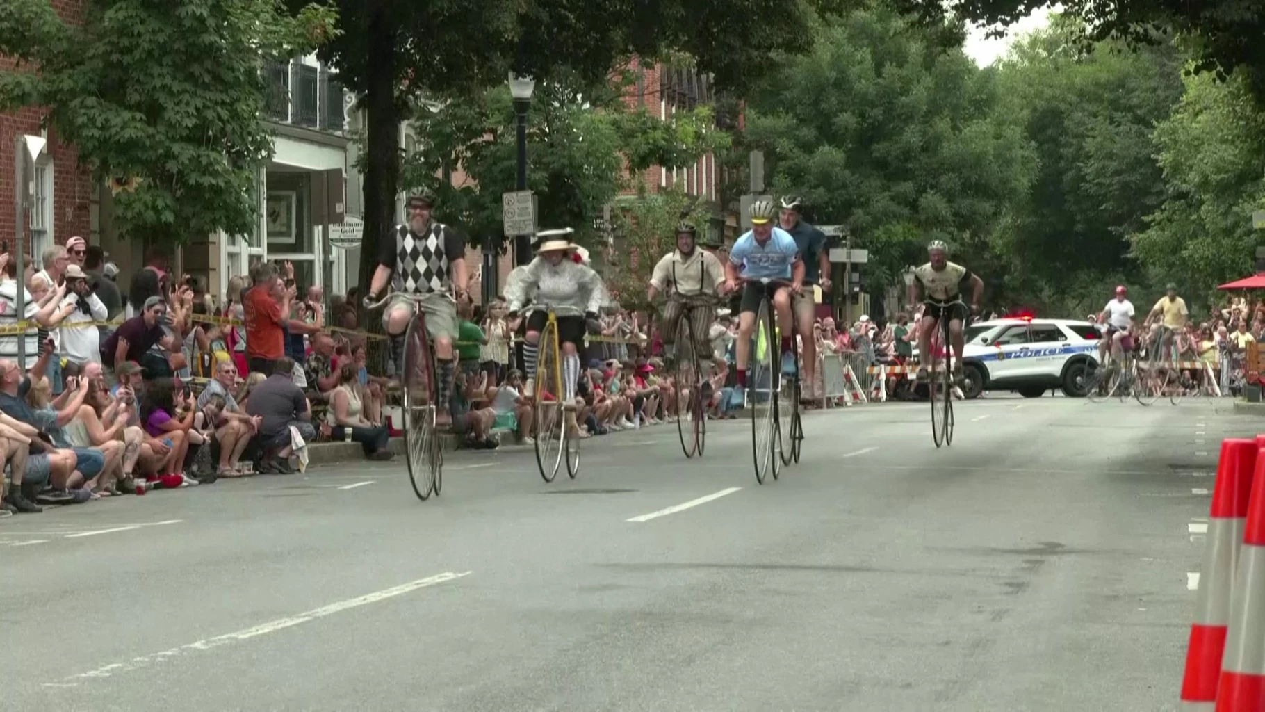 Old fashioned penny farthing bike race returns to Maryland after pandemic pause