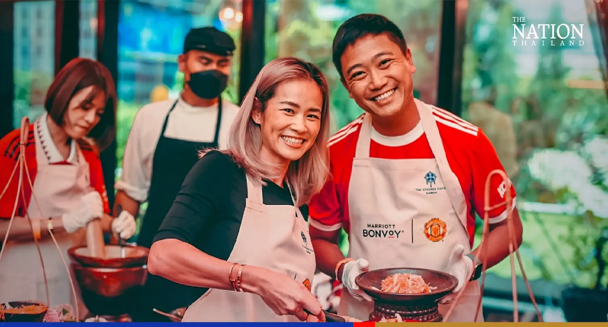 Jadon Sancho slices past Man Utd teammates to win Thai cooking clash