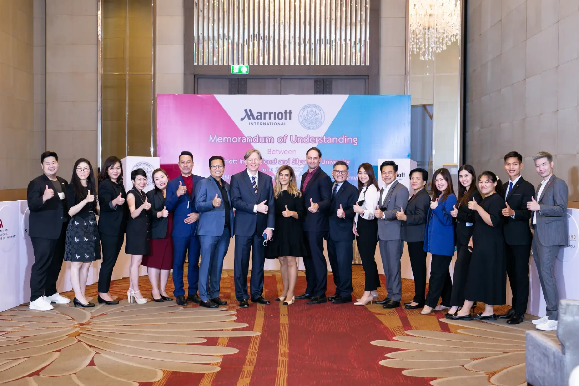 Marriott International signs MoU with Silpakorn University’s Faculty of Management Science to train next generation of hoteliers in Thailand