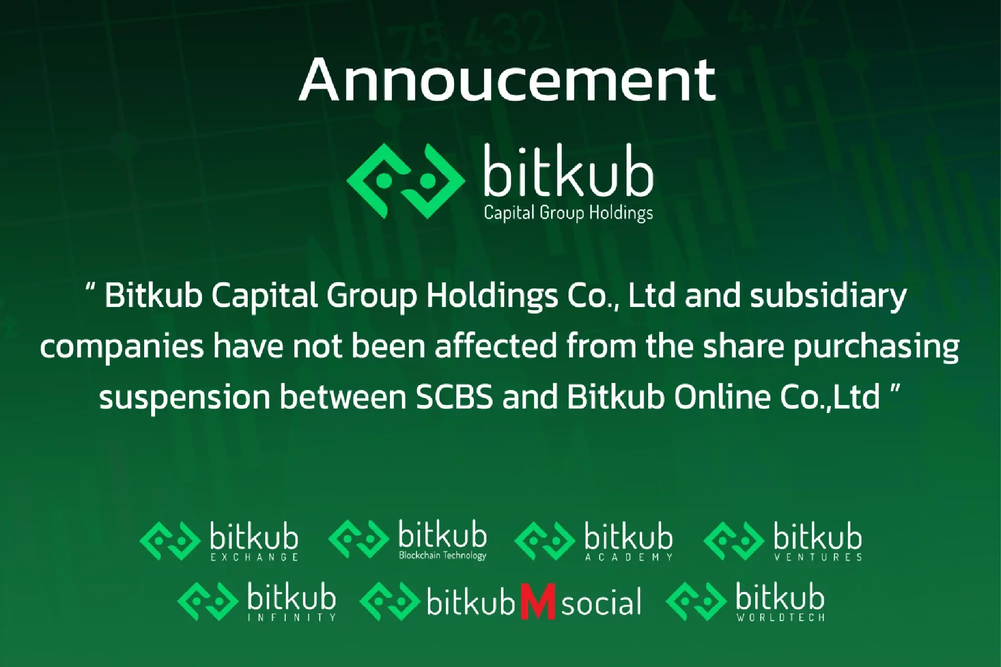 Bitkub Exchange and SCBS have mutually agreed to terminate the deal despite the satisfactory outcomes of the due diligence