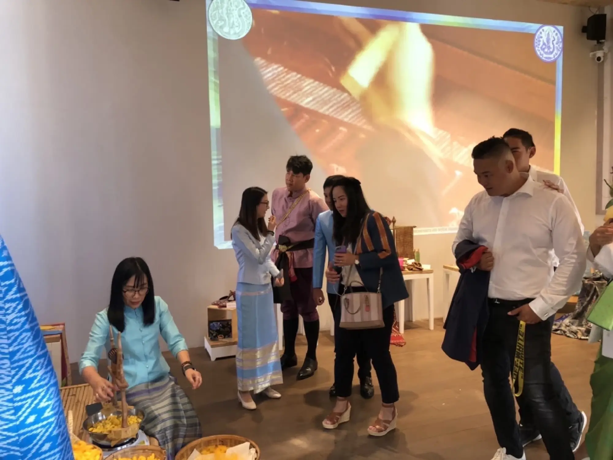 Thais in the Netherlands attend the Exquisite Thai Fabrics Event at the Thailand Pavilion, at the EXPO 2022 Floriade Almere
