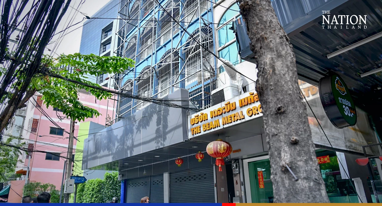 Engineers tasked with checking Bangkok’s leaning shophouses for structural issues