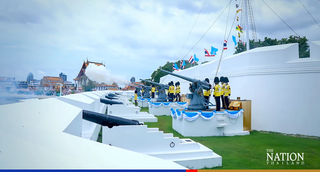 Their Majesties make merit to mark the Queen Mother’s 90th birthday