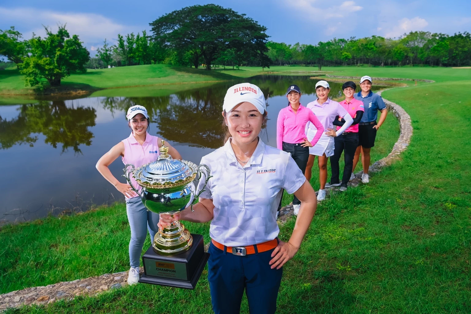Players Pose in Promotional Photocall for 7th SAT-TWT Open