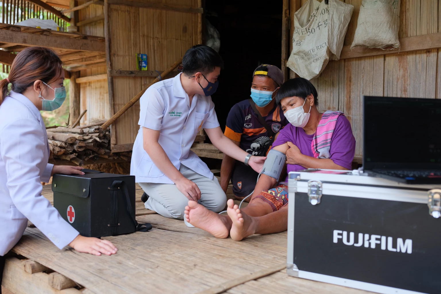 MFU Wellness Center and FUJIFILM give TB screening to Chiang Rai residents