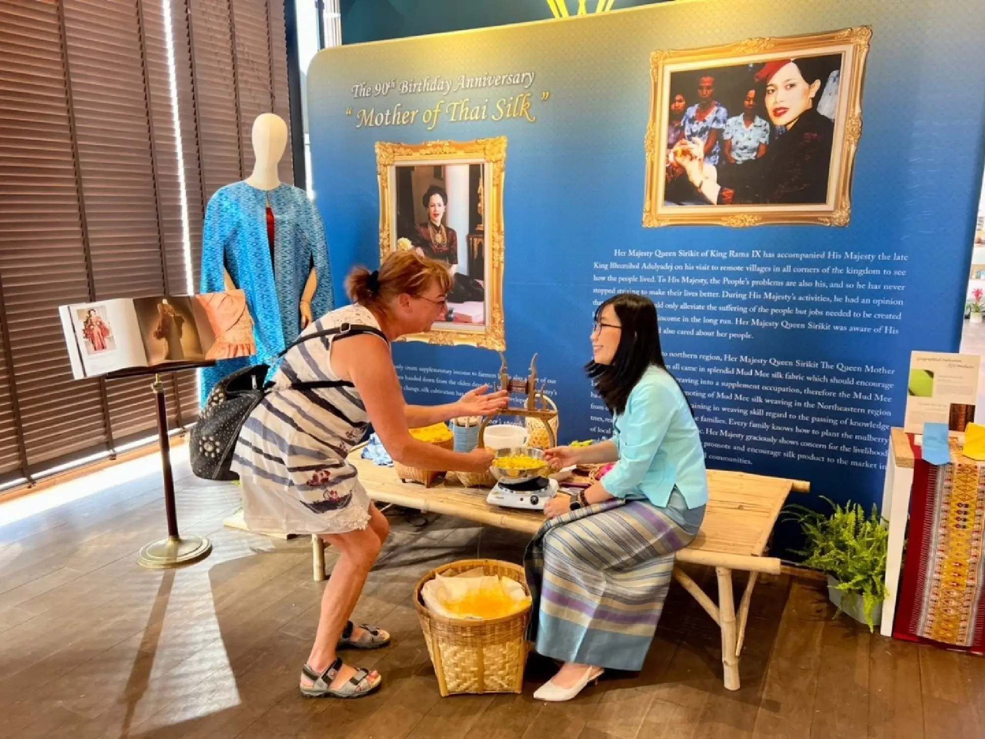 Thais in the Netherlands attend the Exquisite Thai Fabrics Event at the Thailand Pavilion, at the EXPO 2022 Floriade Almere