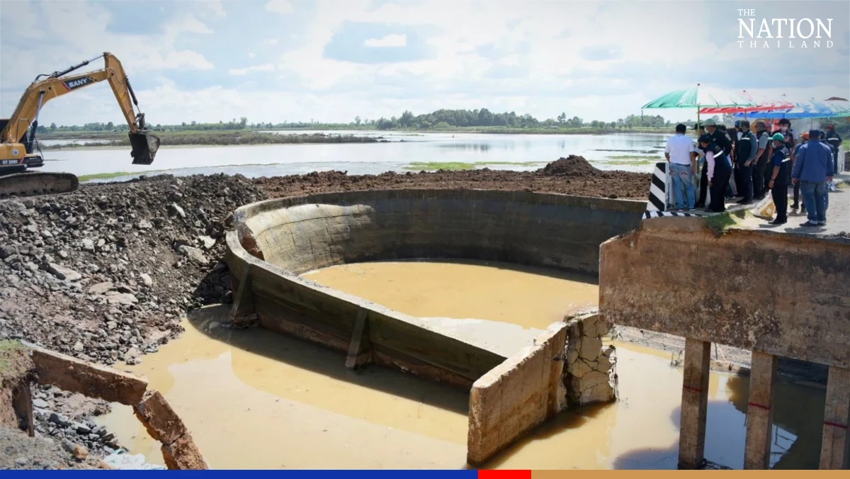 Leak in Buri Ram reservoir temporarily plugged