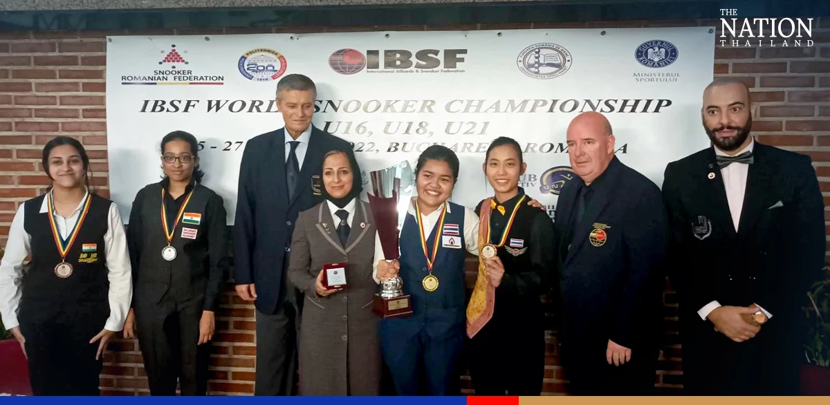 Panchaya, 14, earns Prawit’s praise as new world U21 snooker champion