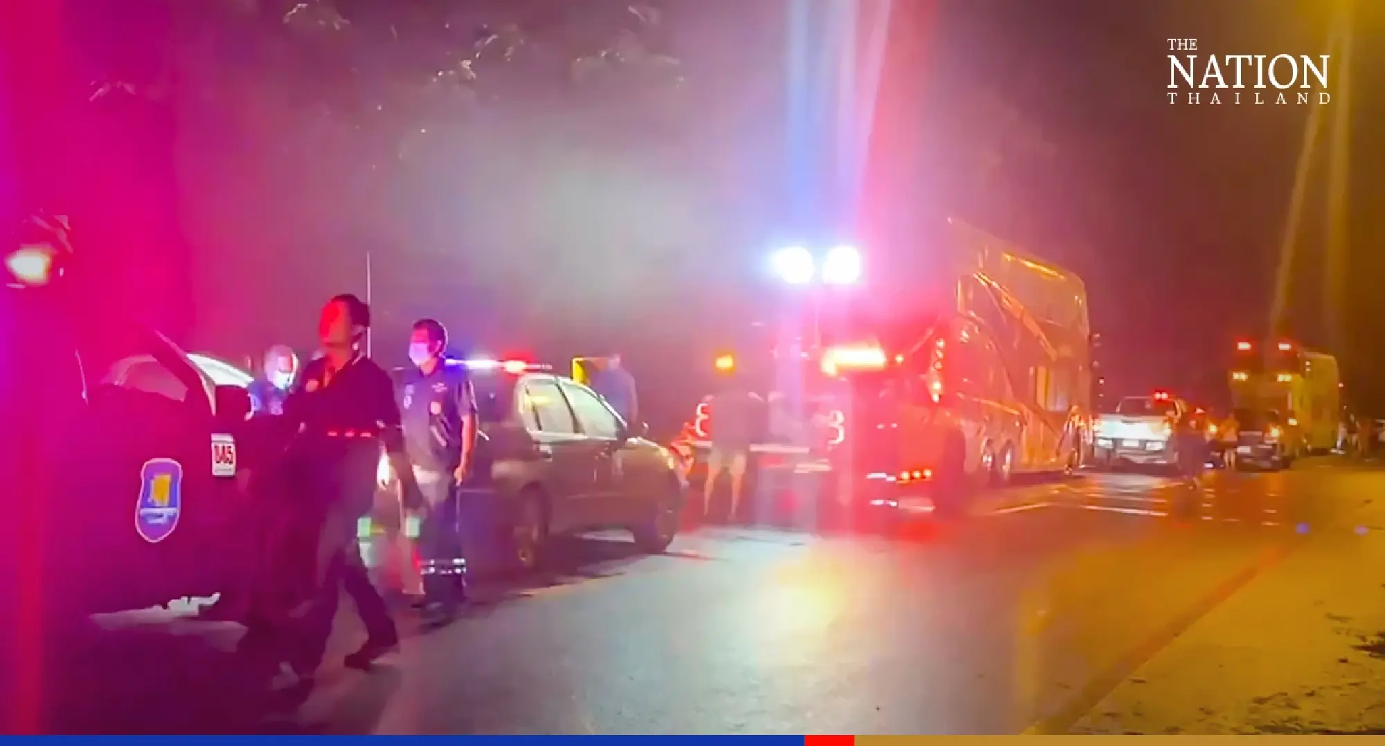 7 children hurt on field trip as bus overturns in Chanthaburi