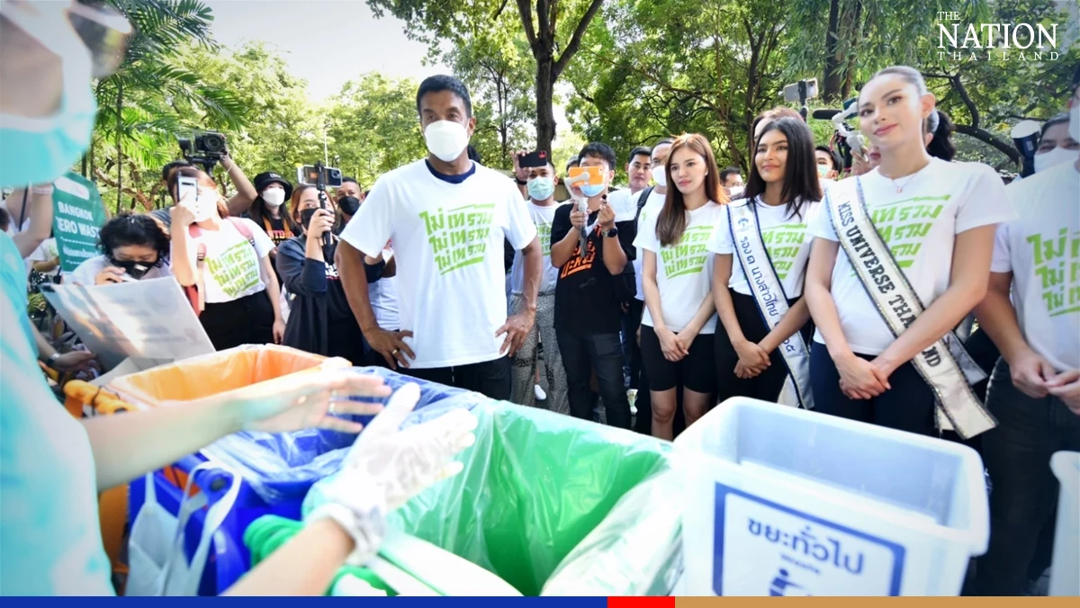 Miss Universe Thailand kicks off Bangkok trash separation scheme