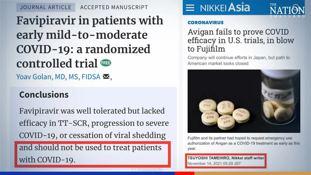 Favipiravir useless against Covid-19, study shows
