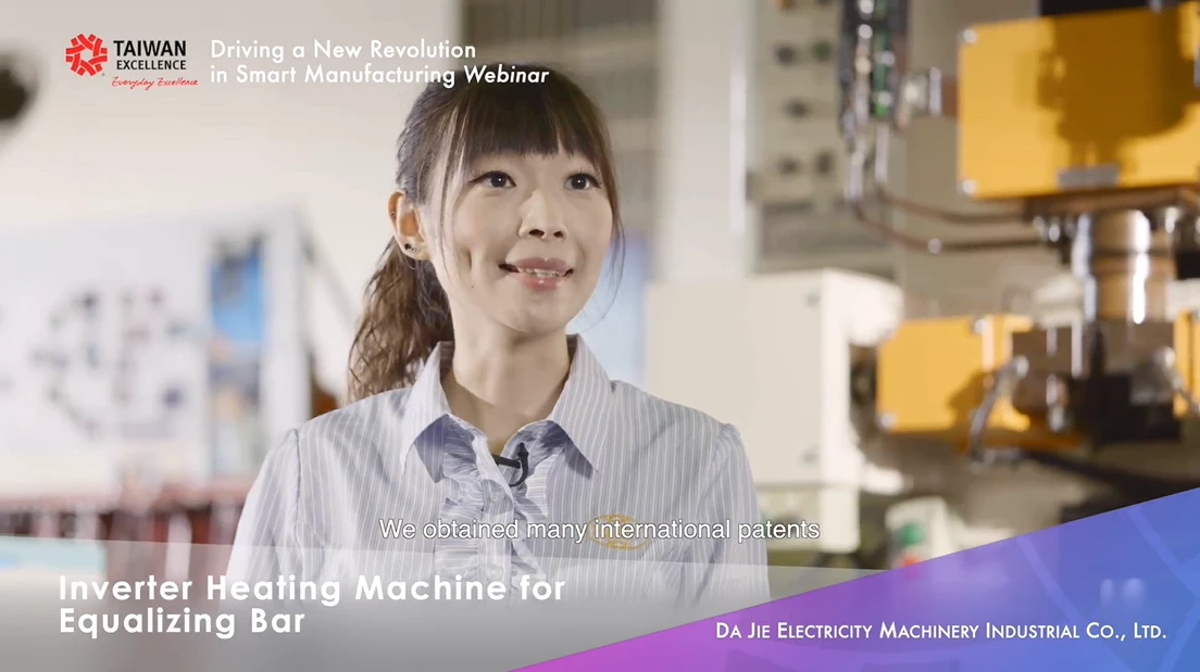 Crystal Sung, Senior Sales Specialist for DA JIE ELECTRICITY MACHINERY INDUSTRIAL CO., LTD. spoke on the topic of “Inverter Heating Machine for Equalizing Bar”.